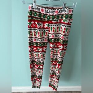 Christmas Polar Bear No Boundaries Soft Leggings Woman L Poly/Spandex